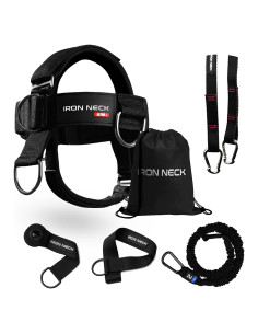 Arnés de Cuello Iron Neck Alpha Plus con Kit Mediano para Entrenamiento