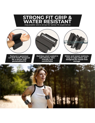 Pesas de Muñeca y Tobillo Evergoods 0.45 kg - Juego de 2