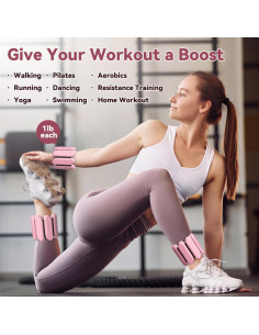 Conjunto de Pesas Ajustables para Muñeca y Tobillo Nousagra 0.45 kg 2