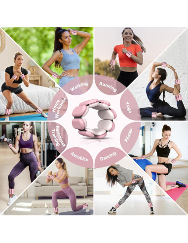 Conjunto de Pesas Ajustables para Muñeca y Tobillo Nousagra 0.45 kg