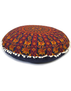Funda de Cojín de Suelo CRAFT KALA 55 cm Algodón Mandala Bohemio 2