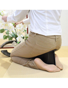 Banco de Meditación Plegable IPPINKA Seiza Negro 135 mm 2