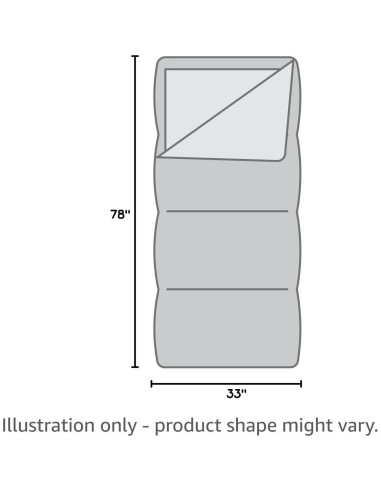 Saco de dormir Cedar Ridge Cobalt Springs +25C - Azul Pizarra