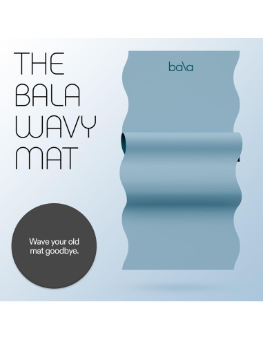Alfombrilla de Yoga Bala Ondulada 5mm Antideslizante Mar