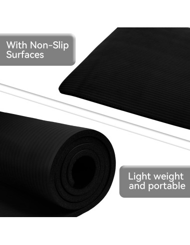 Alfombrilla de Yoga Fitvids GoYoga 180x61cm Antideslizante