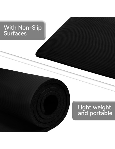 Alfombrilla de Yoga Fitvids GoYoga 180x61cm Antideslizante