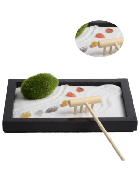 Jardín Zen Miniatura Artibetter 15x12 cm Decoración de Mesa