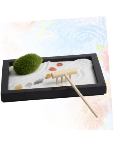 Jardín Zen Miniatura Artibetter 15x12 cm Decoración de Mesa