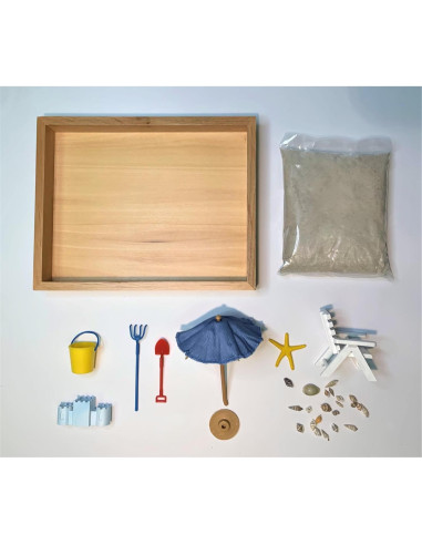 Caja de Arena Zen Ejecutiva - Jardín de Playa 20.32x25.4cm