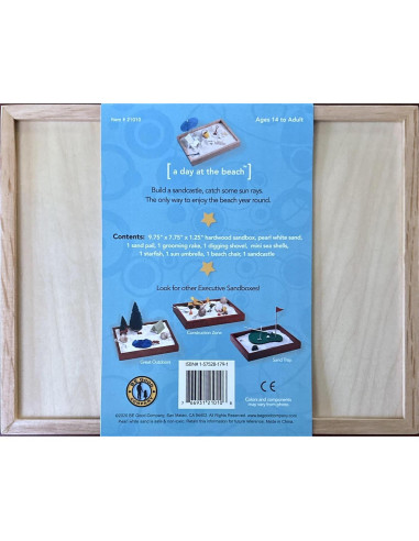 Caja de Arena Zen Ejecutiva - Jardín de Playa 20.32x25.4cm