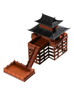 Estatua Mini Pagoda Happyyami 6.5x6x5cm Decoración Jardín Zen