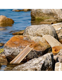 Fuente de Agua de Bambú Garneck para Jardín y Exterior 29.5x7x3.5cm 2