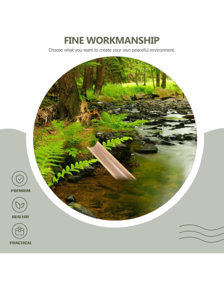 Fuente de Agua de Bambú Garneck para Jardín y Exterior 29.5x7x3.5cm