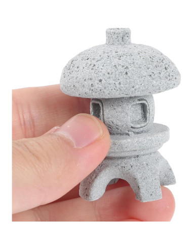 Adorno de Pagoda Hemoton para Jardín Zen - Arenisca 3.2x2.1cm