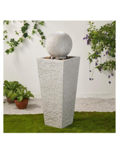 Fuente de Agua Exterior Glitzhome con Luz LED 102.24 cm