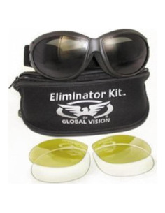 Gafas de Motocicleta Global Vision con Lentes Intercambiables UV