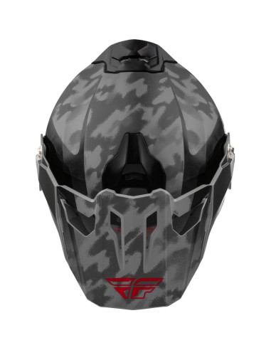 Casco FLY Racing Trekker Pulse Negro Camo/Rojo SM - ECE DOT