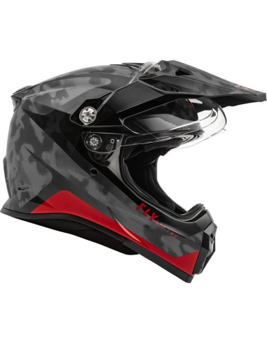 Casco FLY Racing Trekker Pulse Negro Camo/Rojo SM - ECE DOT