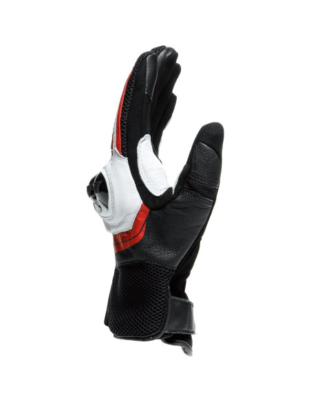 Guantes de Motocicleta Dainese Mig 3 de Cuero XL Negro/Blanco/Rojo