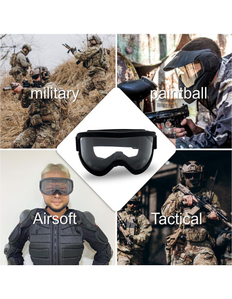 Gafas de Tiro Tácticas HUNTERSKY Protección Balística UV400