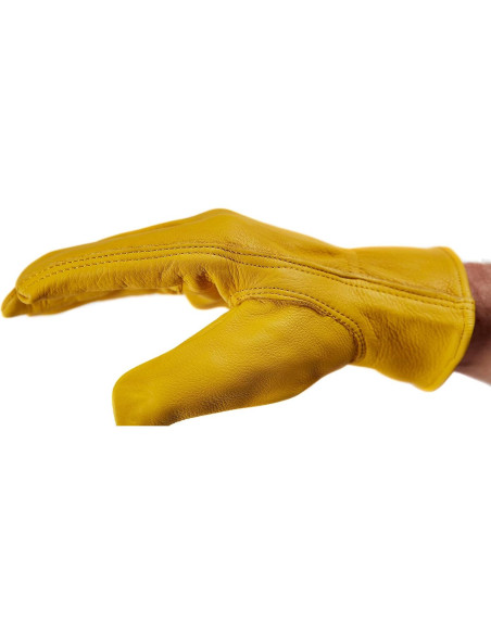 Guantes de Trabajo de Cuero de Ciervo Saranac Medianos