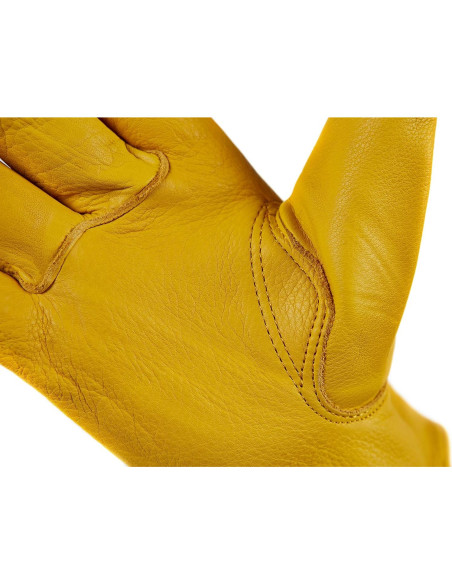 Guantes de Trabajo de Cuero de Ciervo Saranac Medianos