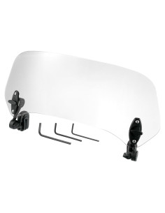 Parabrisas de Motocicleta Motoforti 37x15cm Ajustable Claro