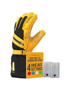 Guantes de Trabajo Calentados Volt XL - Cuero Impermeable