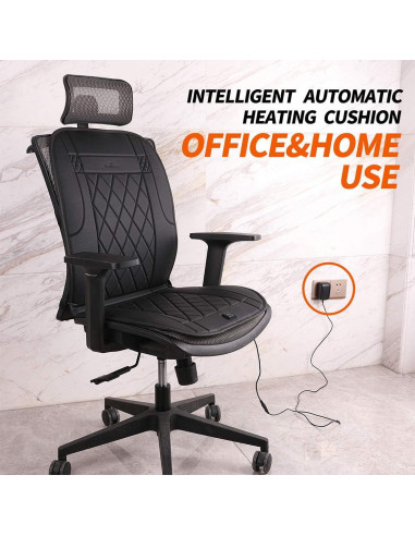 Cojín de Asiento Calentado KINGLETING LYLX-Black con Sensor