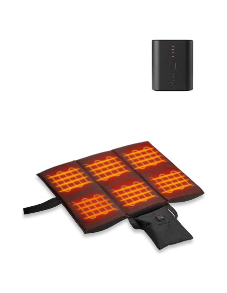 Cojín de Asiento Calentado ORORO USB Plegable Negro