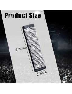 Fundas de Cinturón Brillantes JDDRY 4PC Plata para Auto 2