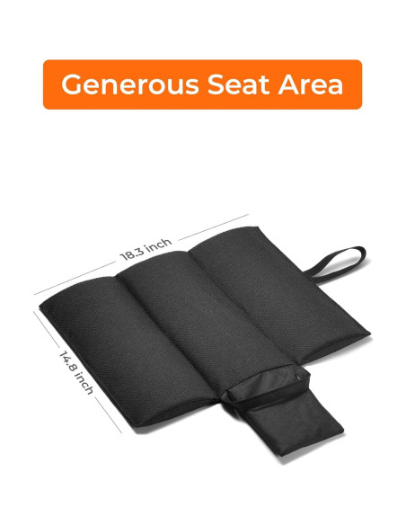 Cojín de Asiento Calentado ORORO USB Plegable Negro