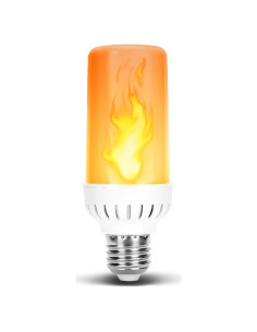 Bombilla LED E26 12V Efecto Llama Ámbar 4W 106g