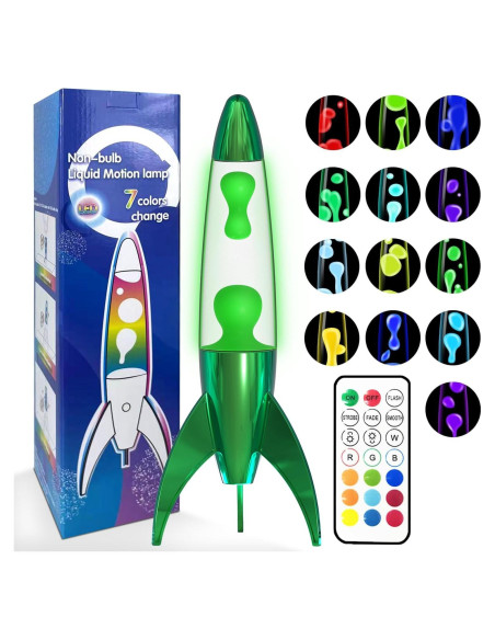 Lámpara de Movimiento Líquido WANNALAMP 33 cm Verde LED