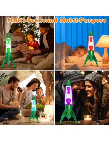 Lámpara de Movimiento Líquido WANNALAMP 33 cm Verde LED