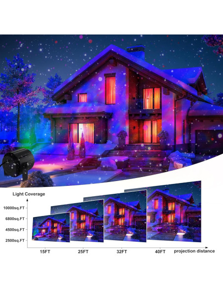 Proyector de Luz de Efecto de Agua Yasotek 144W RGBW IP65