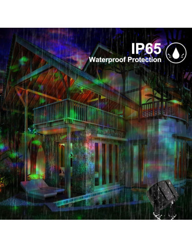 Proyector de Luz de Efecto de Agua Yasotek 144W RGBW IP65