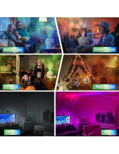 Proyector de Estrellas LOFTEK Galaxy LED Recargable 360 2