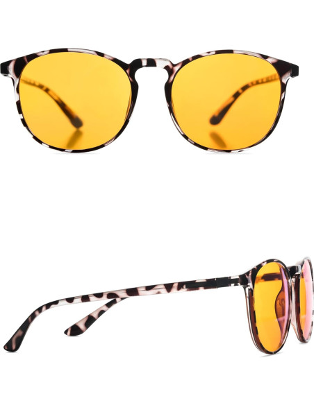 Gafas bloqueadoras de luz azul UV400 para juegos - Leopardo Naranja Gafas bloqueadoras de luz azul UV400 para juegos - Leopardo Naranja