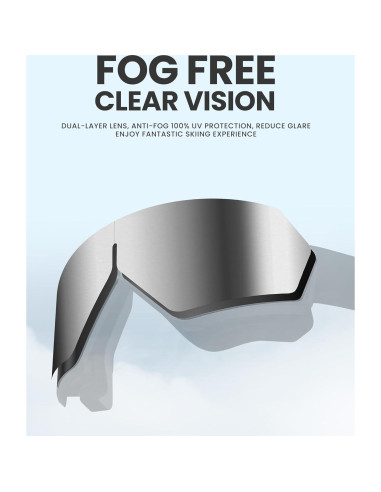 Gafas de Moto OutdoorMaster Seagull Plegables UV400 para Adultos