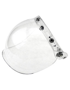 Visera Burbuja Retro WANCAR para Casco Abierto Transparente
