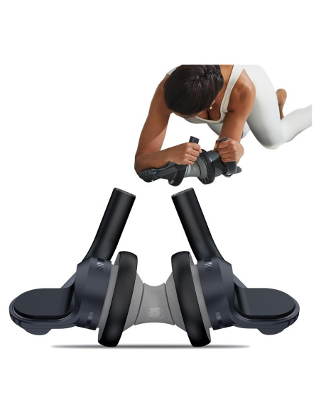 Rueda de Abdominales BERTER con Soporte para Codos - Gris