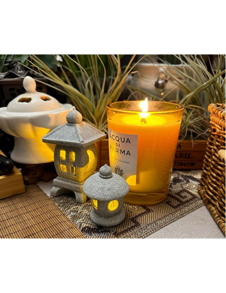 Estatua de lámpara LED de pagoda japonesa Daisylily 4.5x5.5cm