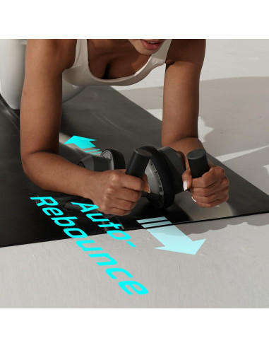 Rueda de Abdominales BERTER con Soporte para Codos - Gris