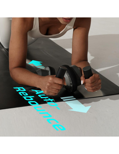 Rueda de Abdominales BERTER con Soporte para Codos - Gris