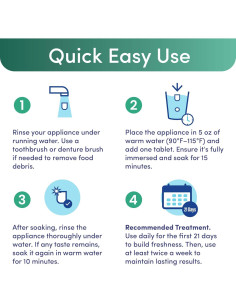 Tabletas Limpiadoras Dentales Denttach Clean - 1 Paquete 330g 2