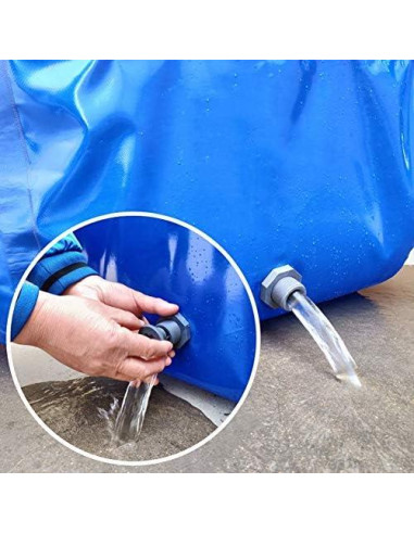 Tanque de Agua Plegable Genérico 500L PVC 0.5mm con Válvula