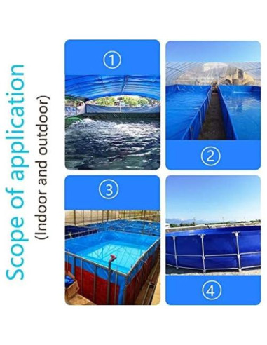 Tanque de Agua Plegable Genérico 500L PVC 0.5mm con Válvula