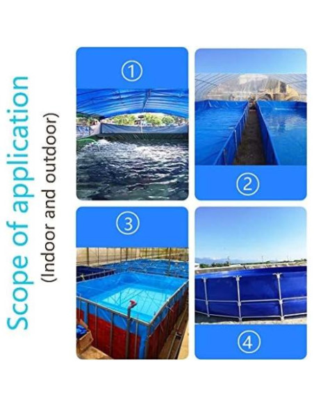 Tanque de Agua Plegable Genérico 500L PVC 0.5mm con Válvula