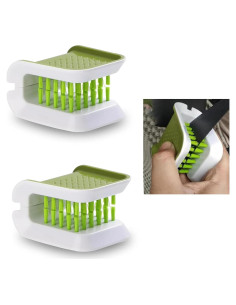 2 Cepillos de Limpieza Multifuncionales Nomocale para Coche Verde